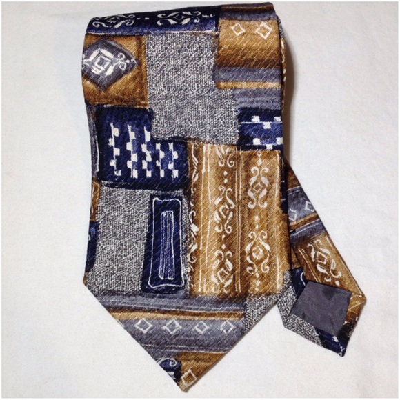 Men's Silk Made In Italy Manzoni Neck Tie - Picture 1 of 3